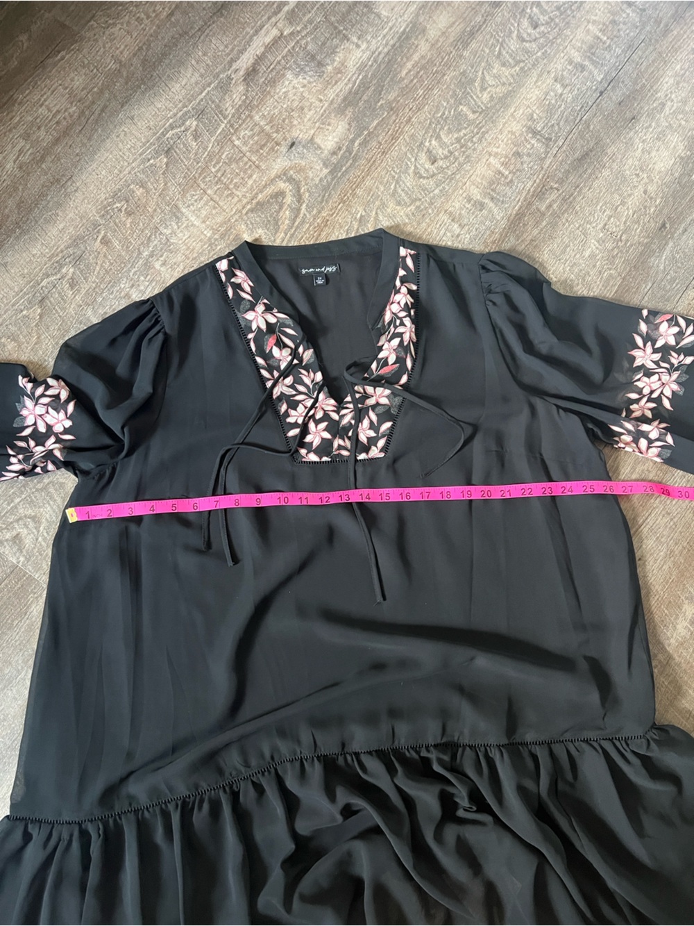 Sam And Jess Women's Plus 3/4 Sleeve Babydoll Dress- Size 2X - Picture 11 of 12
